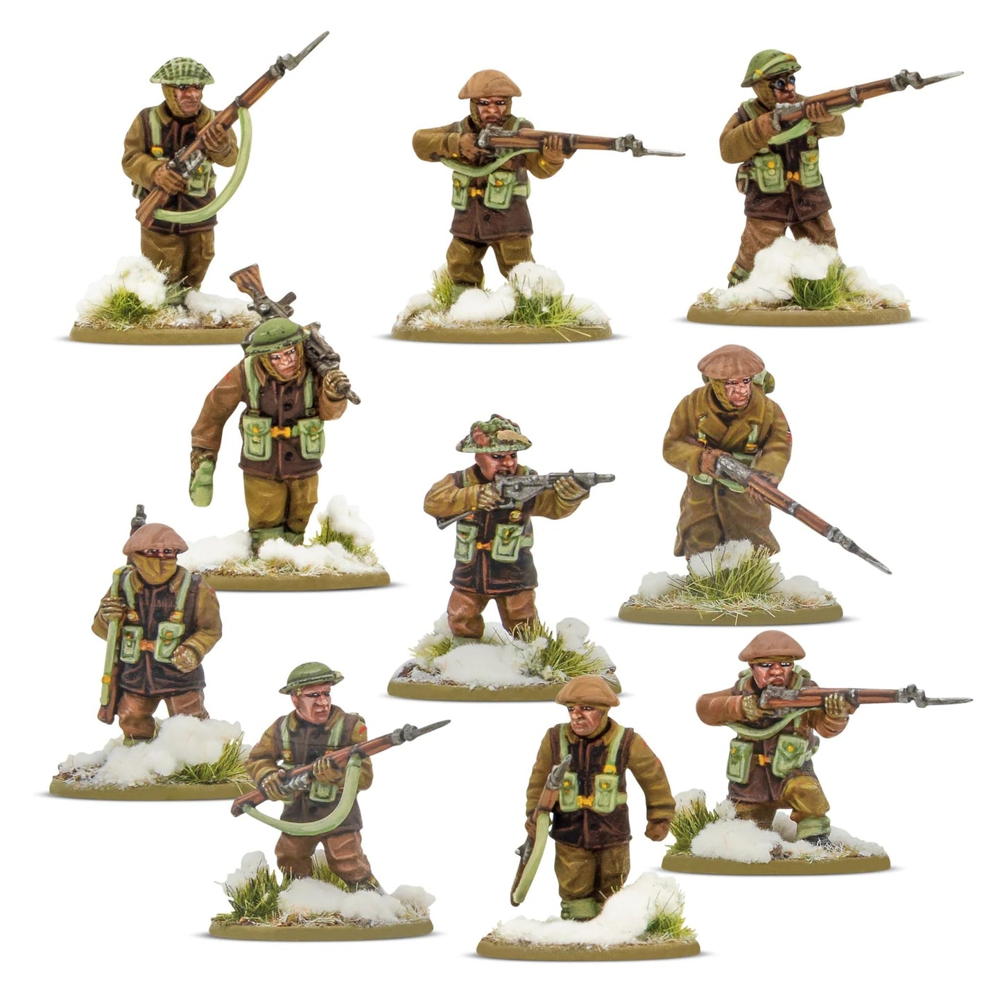 Bolt Action : British & Canadian Infantry (Winter) Platoon - 28mm Scale - Warlord Games
