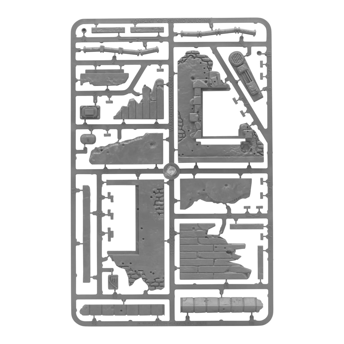 Konflikt '47 Ruined Building - 28mm Scale - Warlord Games