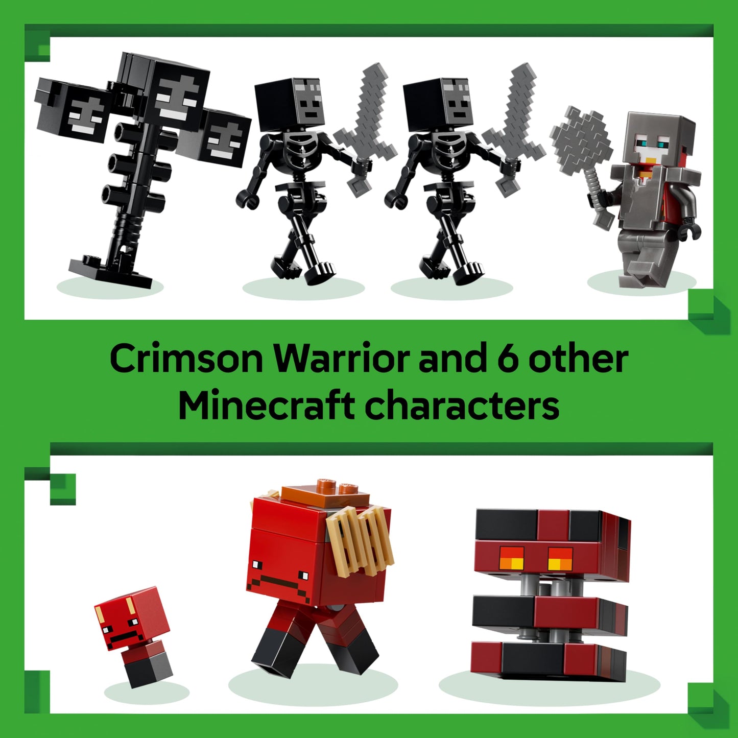 LEGO 21590 Minecraft Wither Battle - with Crimson Warrior, Strider, Magma Cube & 2 Wither Skeleton Mob Figures
