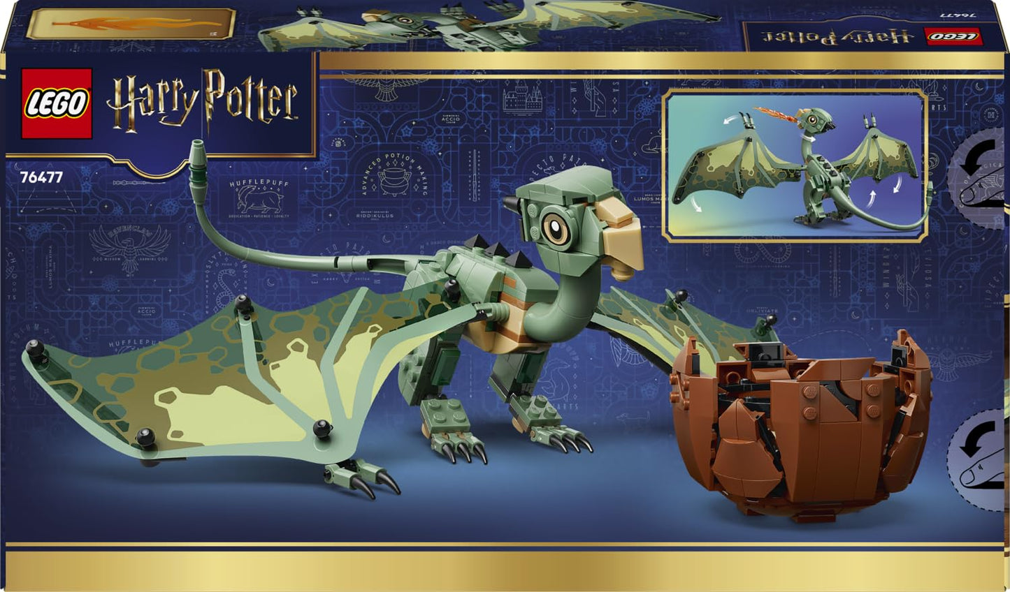 LEGO 76477 Harry Potter Norbert : Hagrid's Baby Dragon Toy - Posable Figure with Foil Wings and Egg
