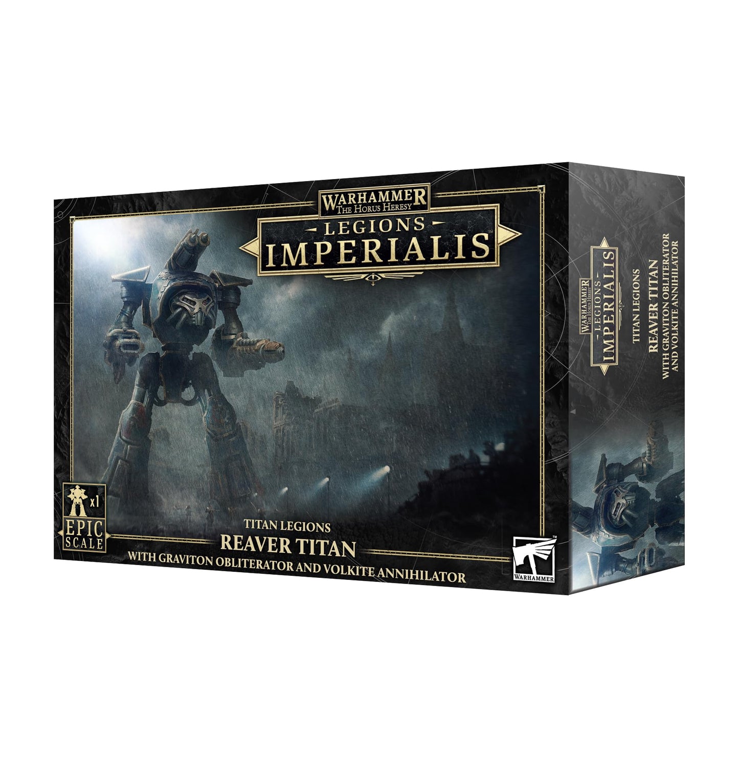 Legions Imperalis : Reaver Titan with Graviton Obliterator and Volkite Annihilator [EPIC SCALE] - Warhammer The Horus Heresy - Games Workshop