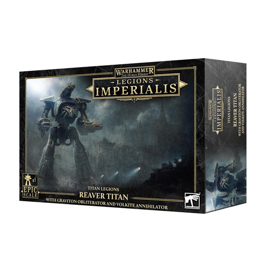 Legions Imperalis : Reaver Titan with Graviton Obliterator and Volkite Annihilator [EPIC SCALE] - Warhammer The Horus Heresy - Games Workshop