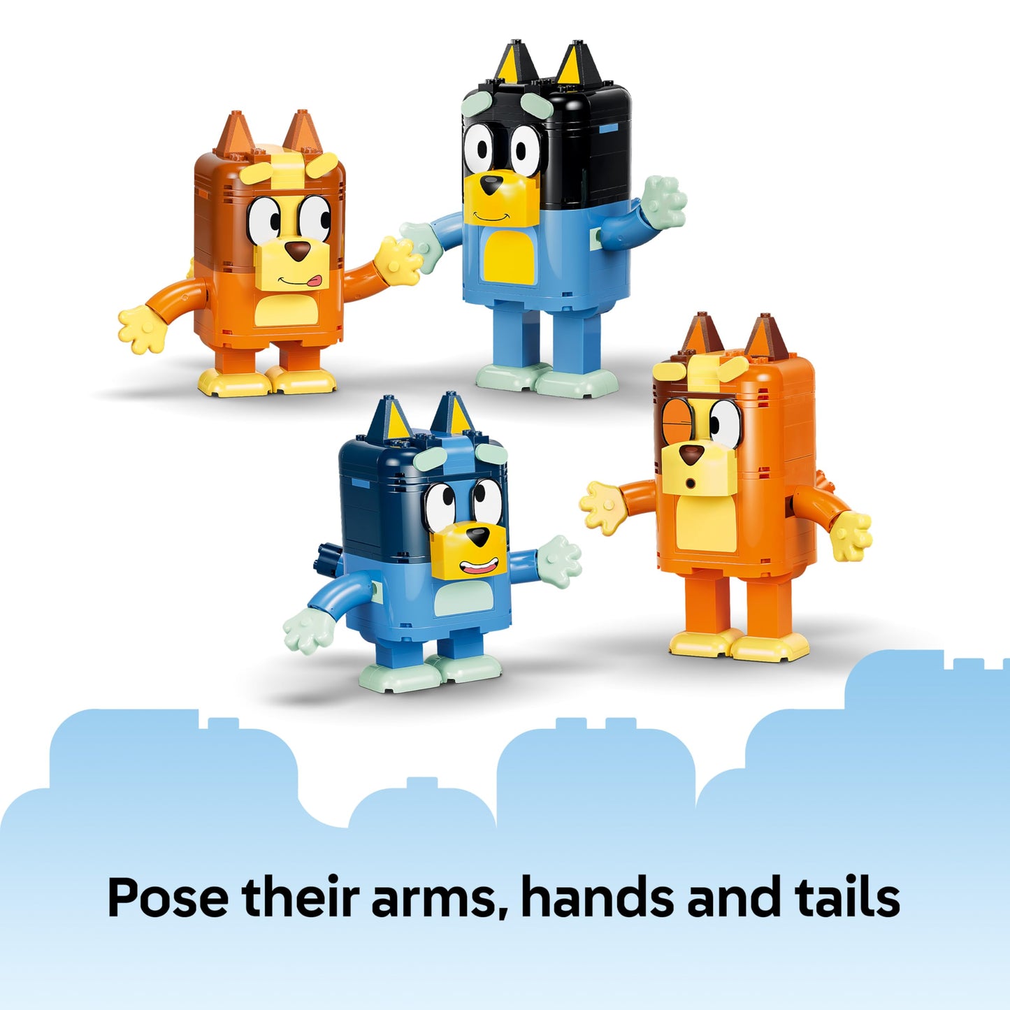LEGO 11217 Bluey Brick-Built Bluey Family incl. 4 Figures w/Changing Expressions & Accessories