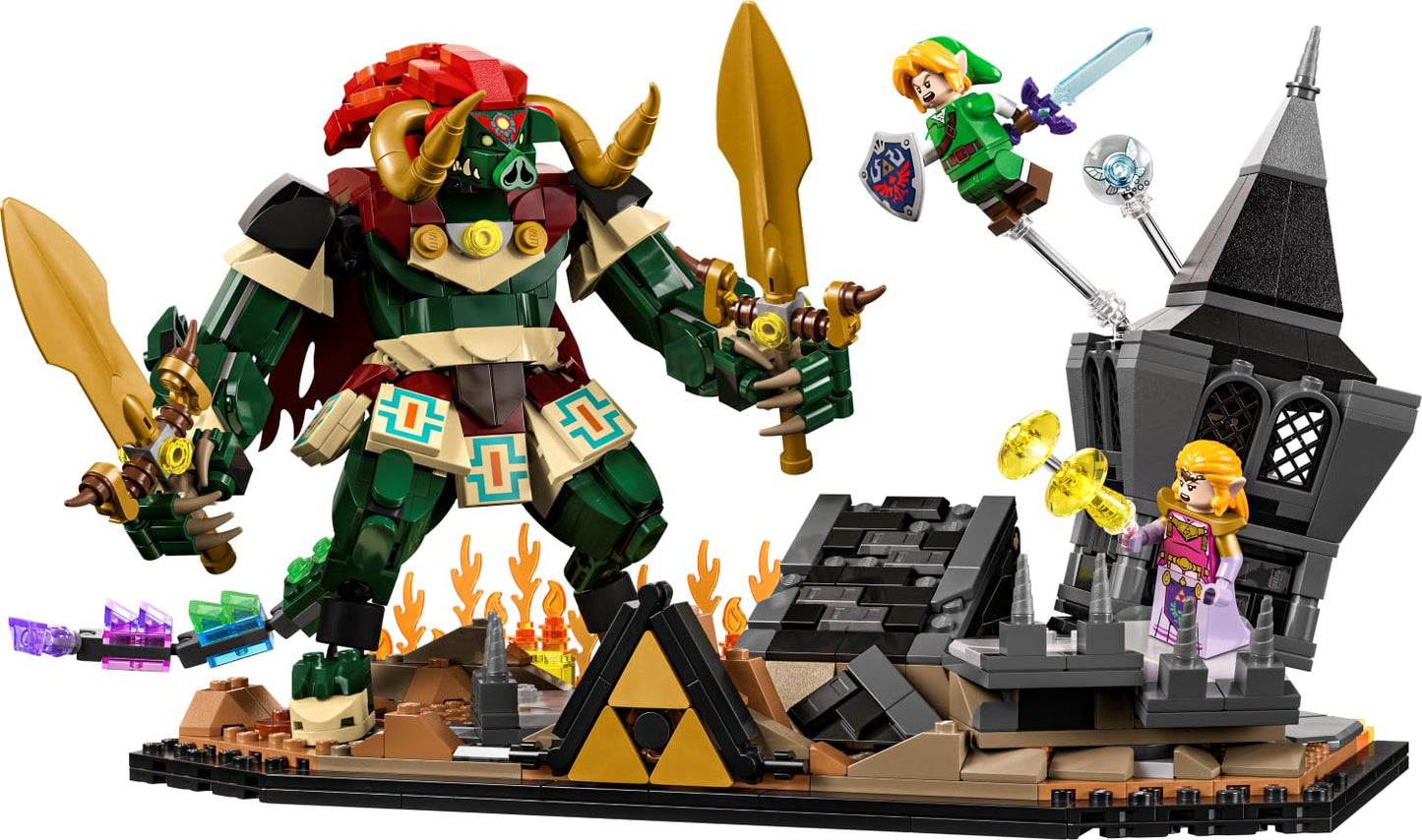 LEGO 77093 The Legend of Zelda Ocarina of Time – The Final Battle - Model Kit for Adults w/Ganon Figure & 3 Minifigures incl. Link