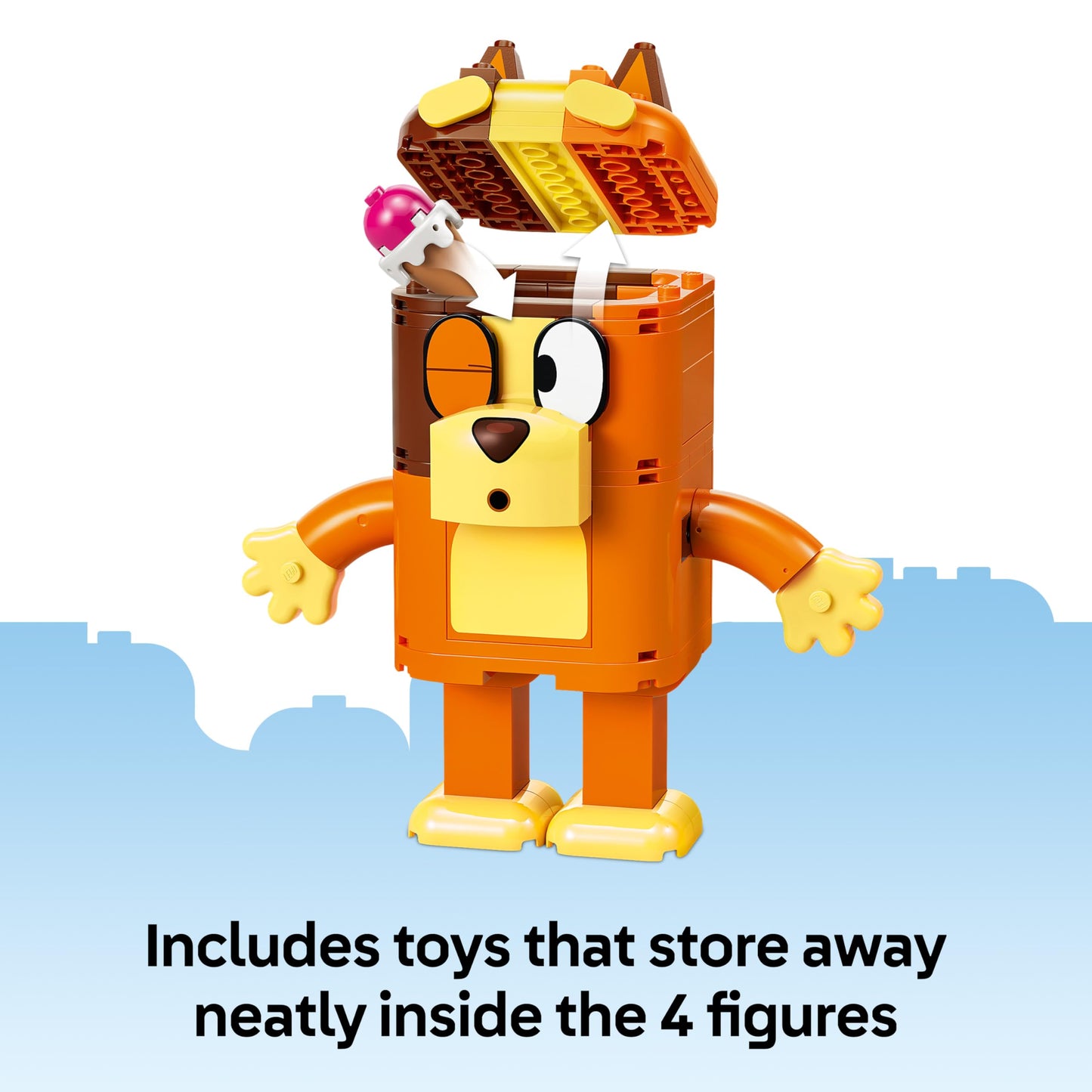 LEGO 11217 Bluey Brick-Built Bluey Family incl. 4 Figures w/Changing Expressions & Accessories