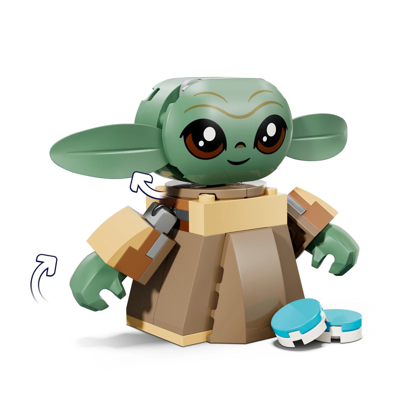 LEGO 75443 Star Wars Grogu's Homestead - Building Toy w/a Grogu Figure & Sorgan Frog, a Catapult & Blue Macarons