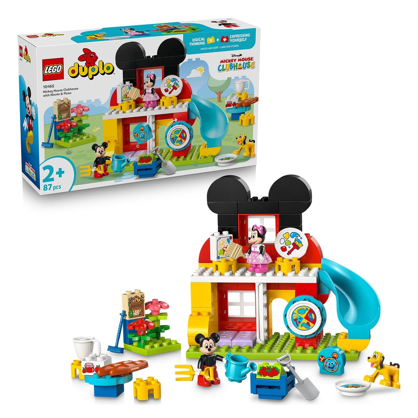 LEGO 10465 DUPLO Disney Mickey Mouse Clubhouse with Minnie & Pluto - incl. 3 Figures & Toodles