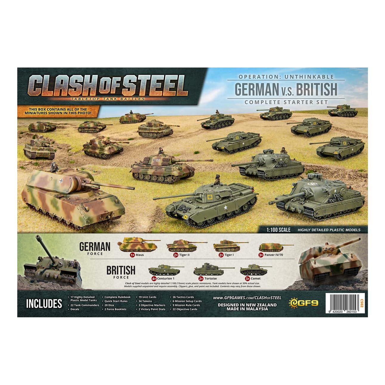 Gale Force Nine - Clash of Steel - Operation Unthinkable - German vs British