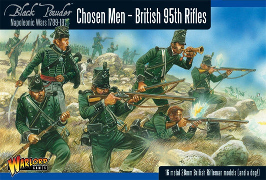 Black Powder - British 95th Rifles - Chosen Men - 28mm Scale - Warlord Games