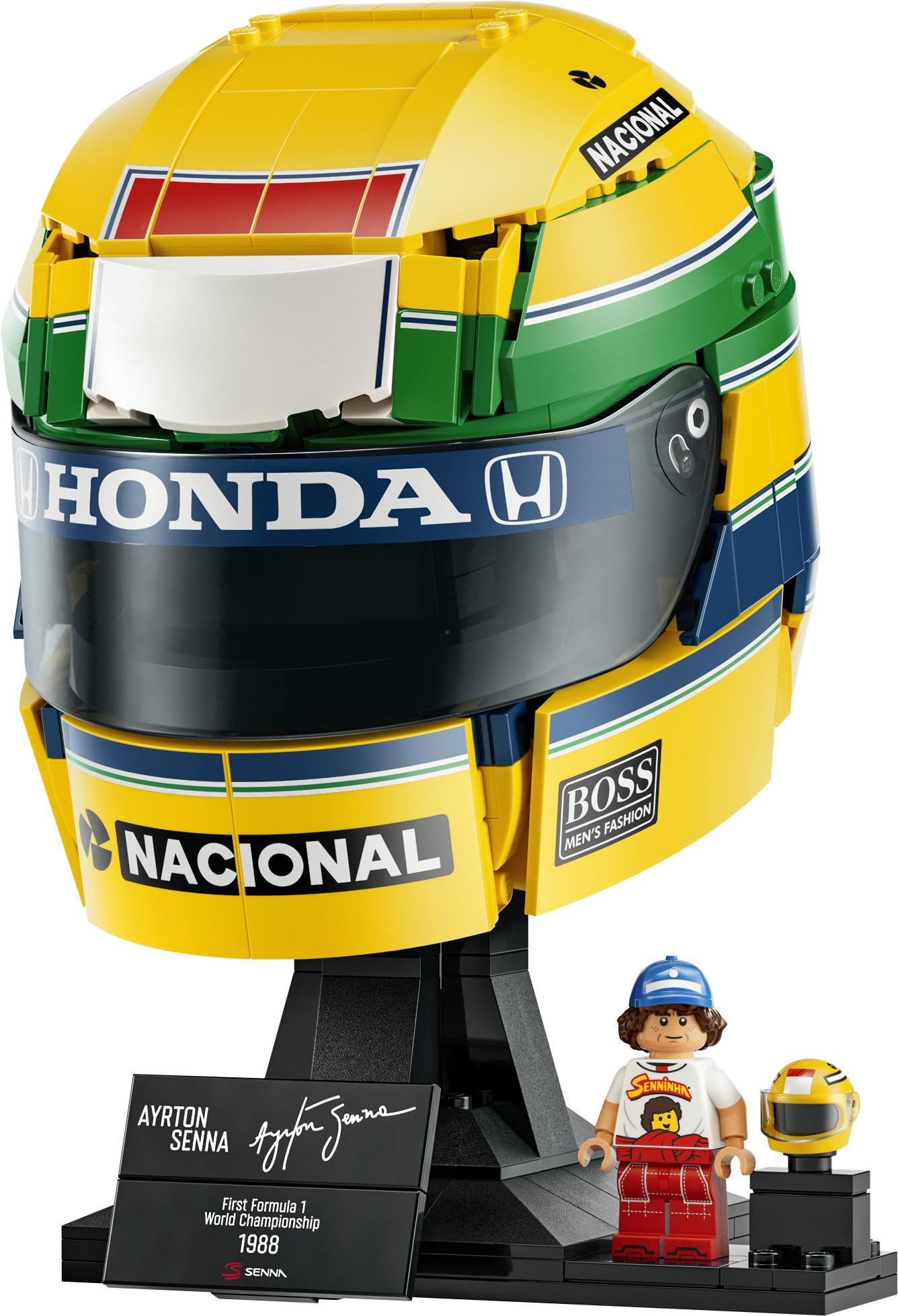 LEGO 43024 Editions Ayrton Senna Helmet - F1 Merchandise - with Collectible Minifigure