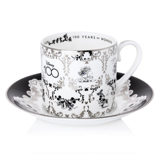 60% OFF RRP! The English Ladies Co - Disney 100 Years Mickey Cup and Saucer - Fine Bone China