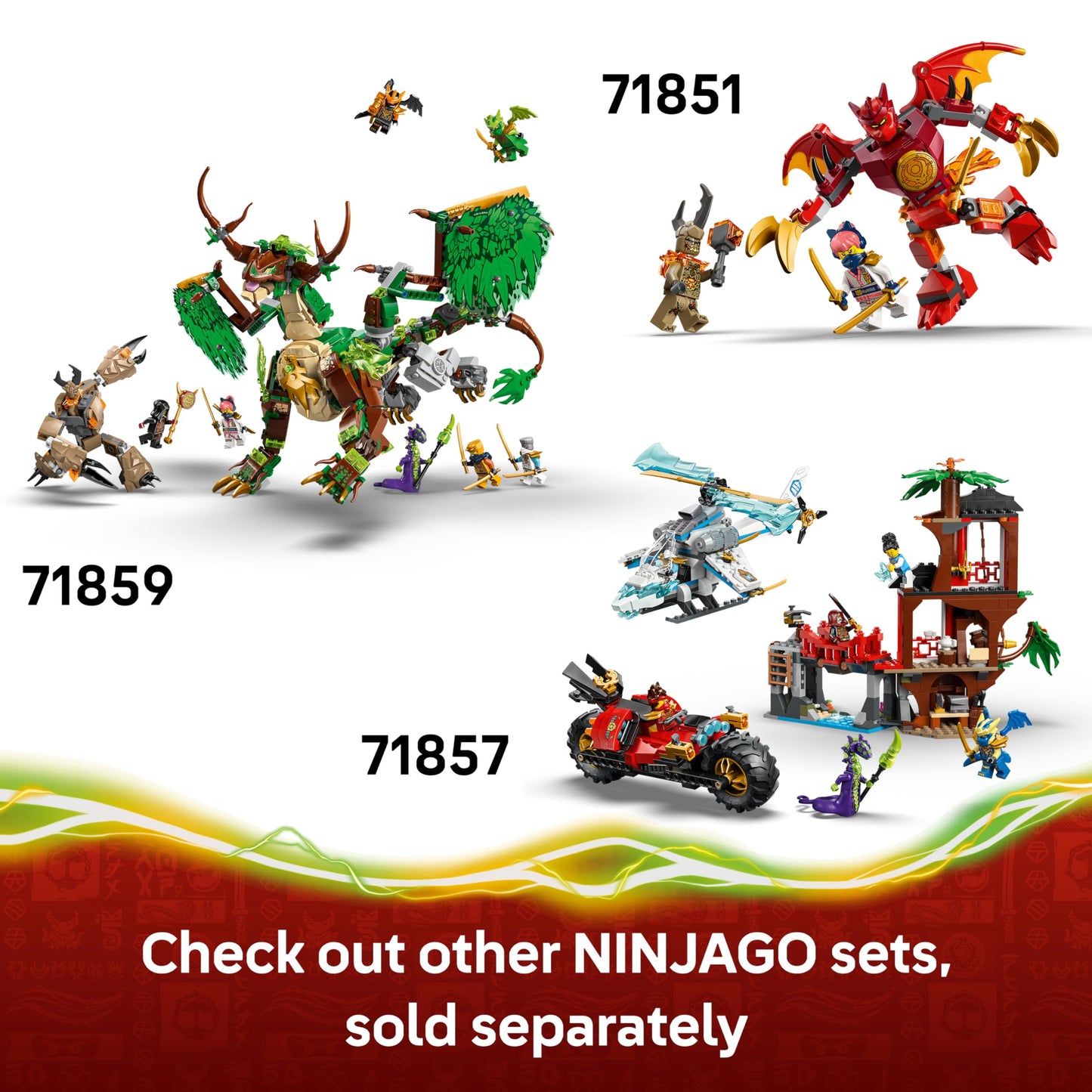 LEGO 71856 Ninjago 2in1 Jay's Transforming Car Toy - Ninja Truck w/ 5 Minifigures incl. Kai & Nya plus Shurikens & Swords