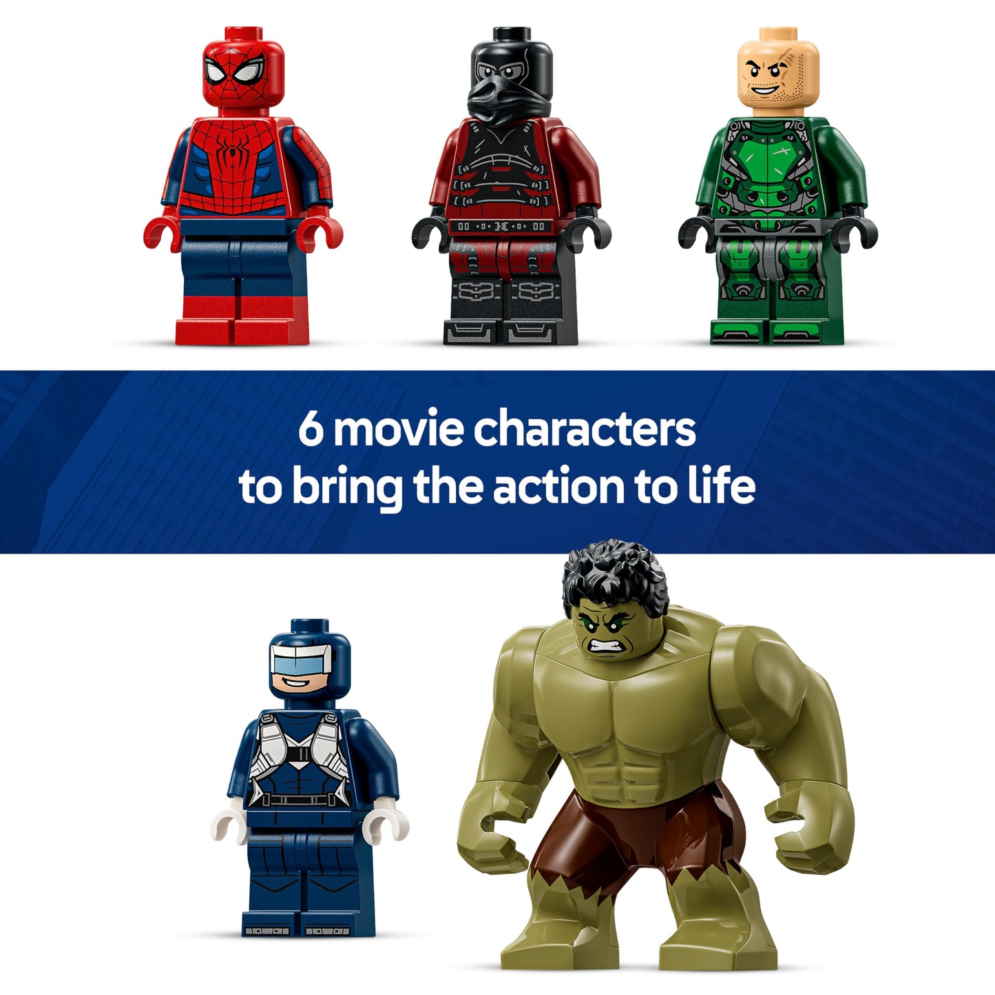 LEGO 76350 Marvel Spider-Man vs. Hulk Epic Clash - with 4-Floor Office, Action Figure & 5 Minifigures incl. Scorpion