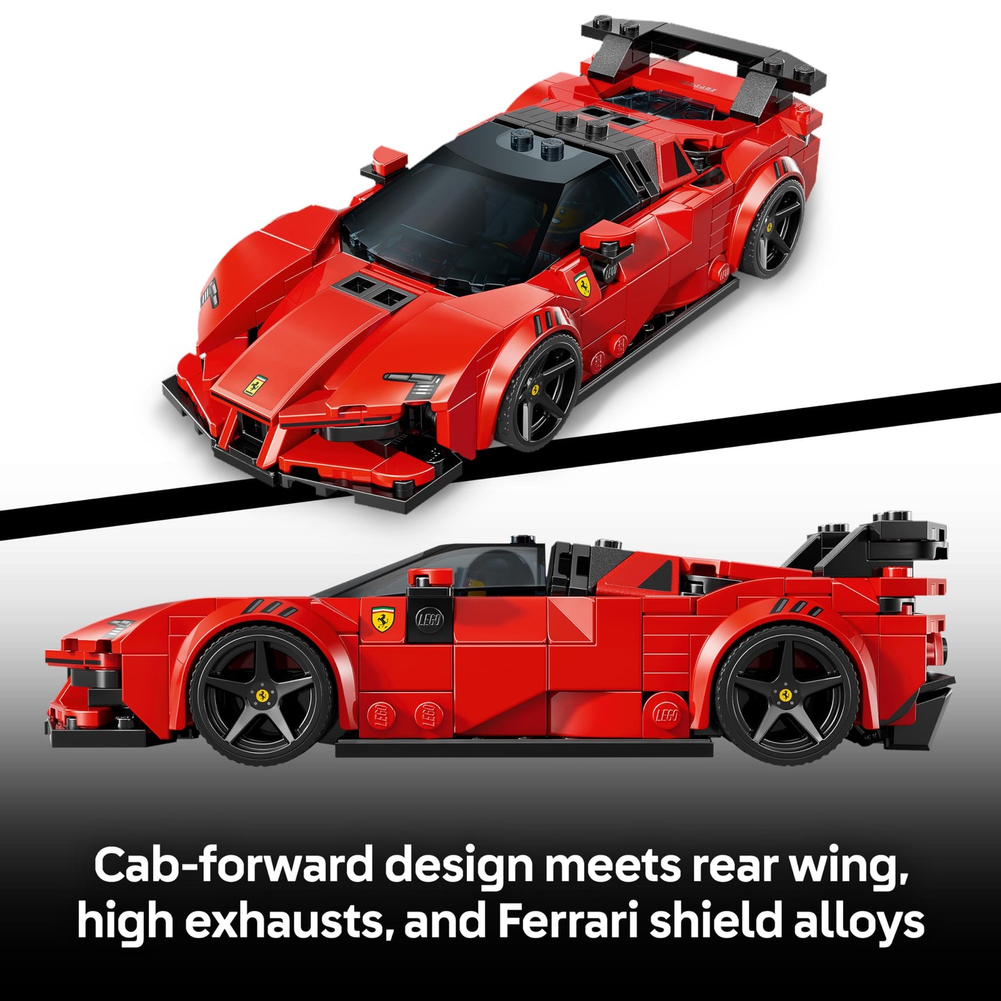 LEGO 77254 Speed Champions Ferrari SF90 XX Stradale Sports Car Toy - Model Kit with Collectible Driver Minifigure