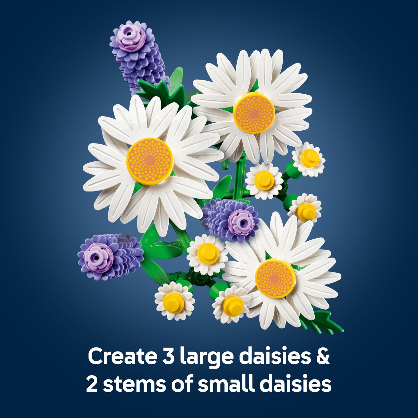 LEGO 11508 Botanicals Daisies - Artificial Flower Bouquet with Faux Daisies & Lavender