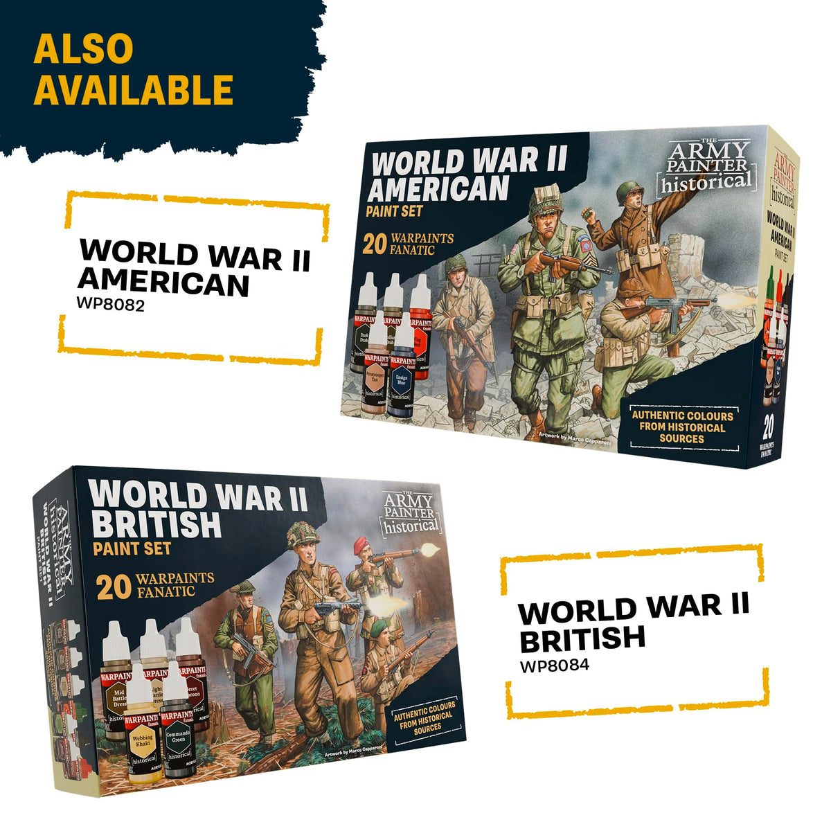 Historical : WWII German Paint Set - 20x18ml Acrylic Paints - The Army Painter