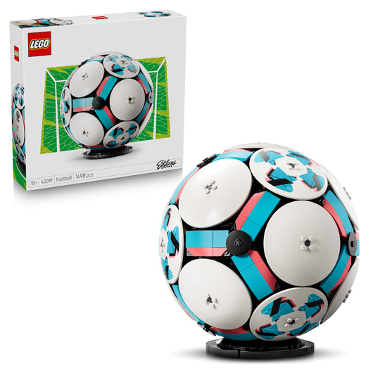 LEGO 43019 Editions Football Toy - 3D Display Model Kit with Interactive Miniature Stadium