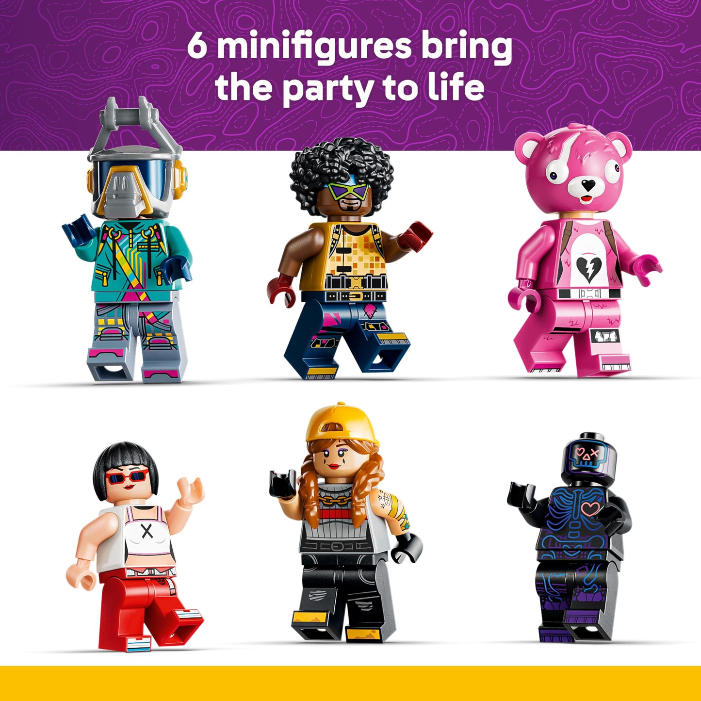 LEGO 77082 Fortnite Rave Cave - Interactive Toy with Theme Park Model & 6 Minifigures