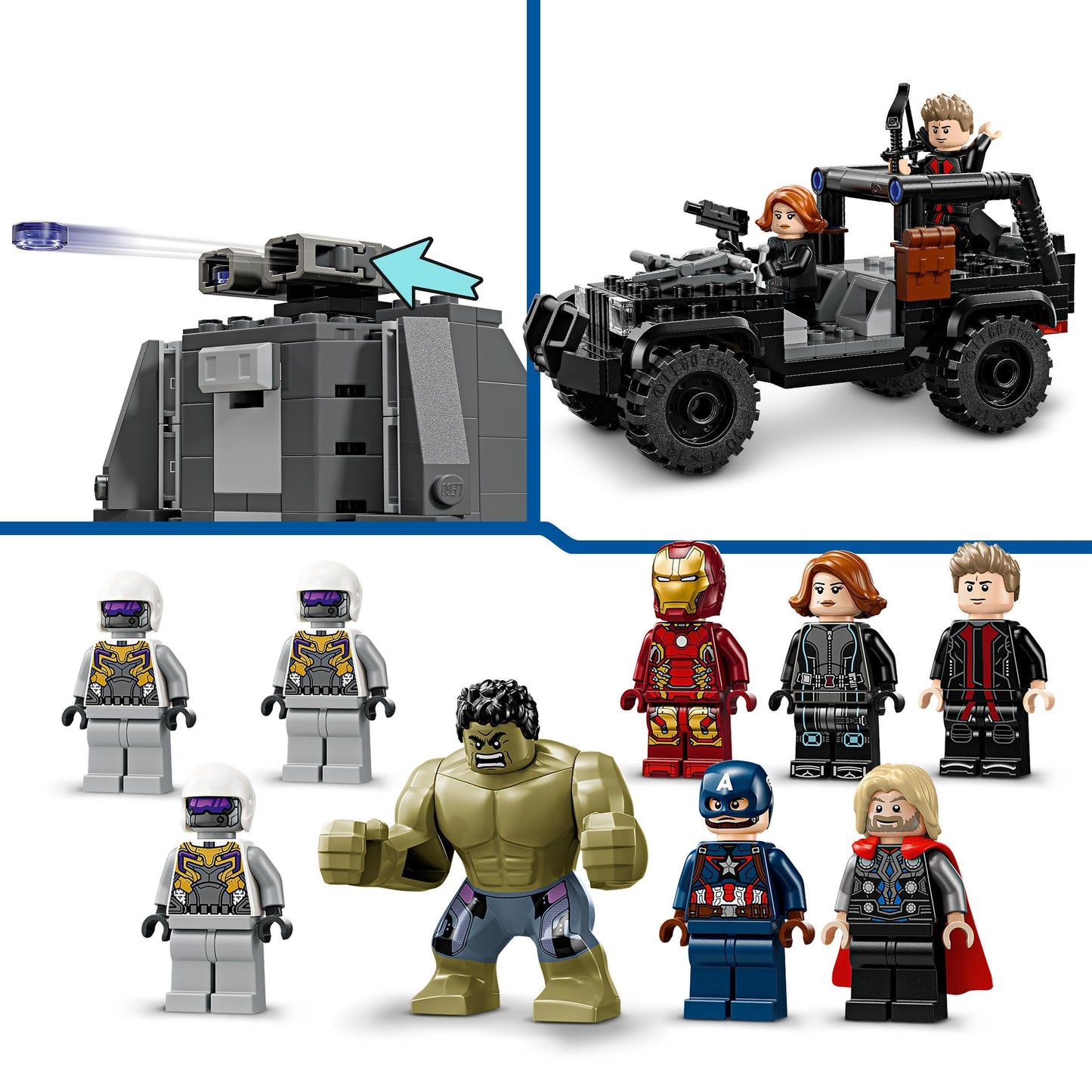 LEGO 76291 Marvel The Avengers Assemble : Age of Ultron, Buildable Super Hero Toy Set for 10 Plus Year Old Kids with 8 Minifigures Including Thor, Hulk and Iron Man