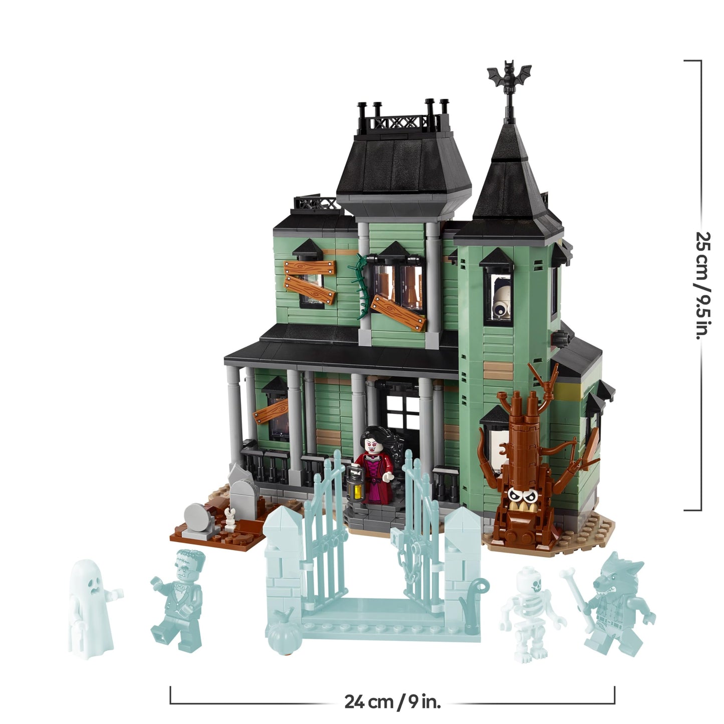LEGO 31167 Creator 3in1 Haunted Mansion - Toy House Transforms into a Ghost Ship or a Train Set - Incl. 5 Minifigures
