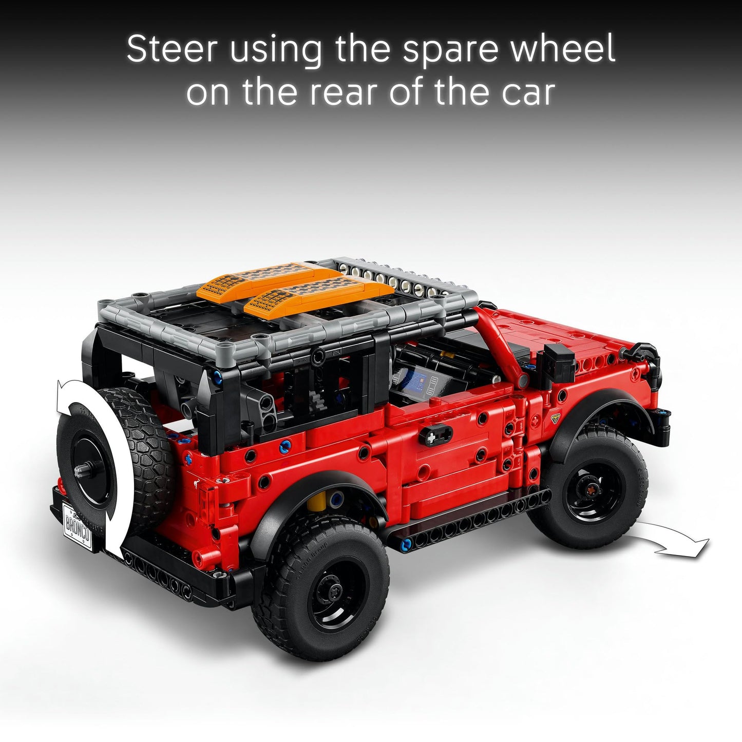 LEGO 42213 Technic Ford Bronco SUV Off Road Car Toy - Model Kit with Opening Doors, V6 Engine, Suspension & Steering