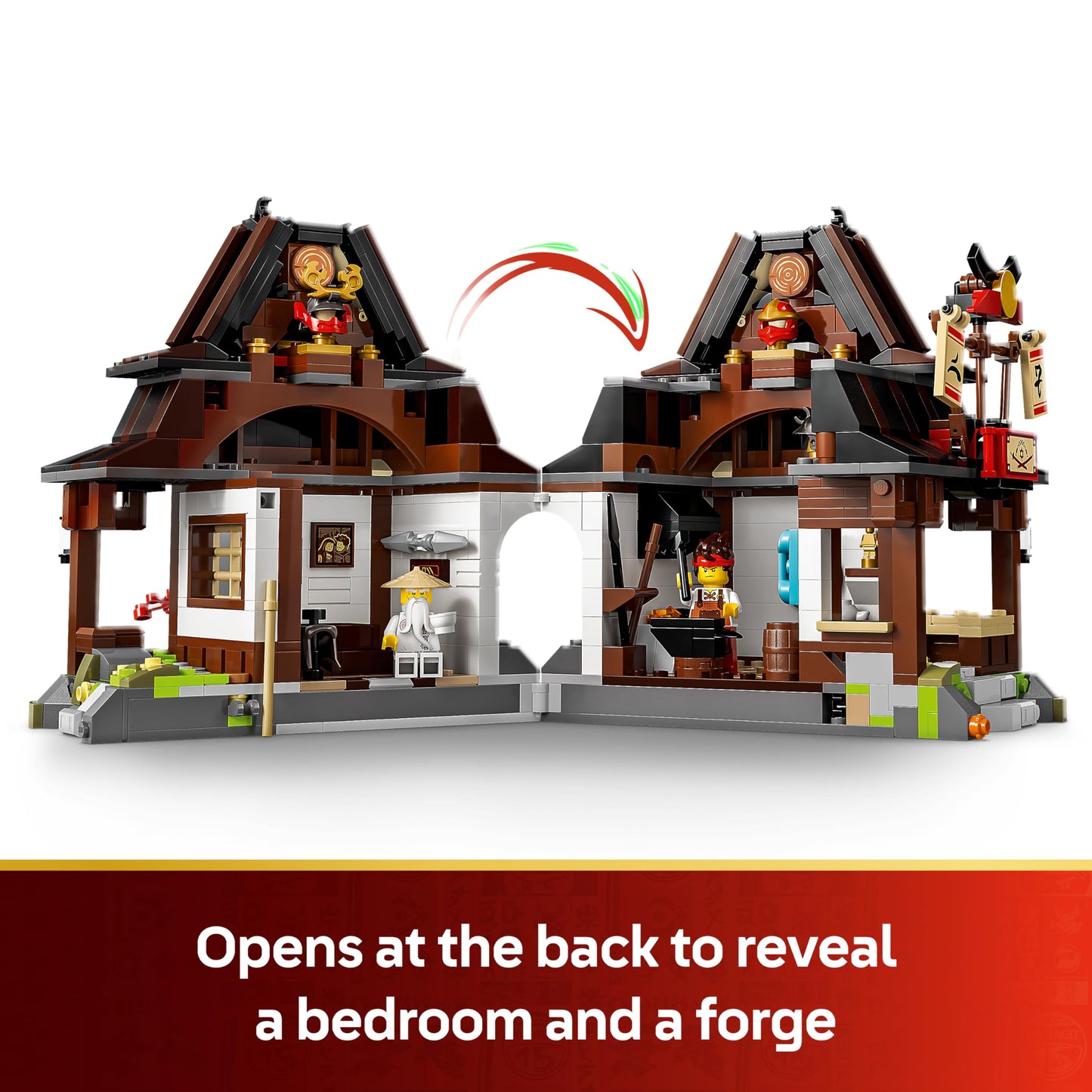 LEGO 71858 NINJAGO Four Weapons Blacksmith 15th Anniversary - Ninja House with Collectible Minifigure
