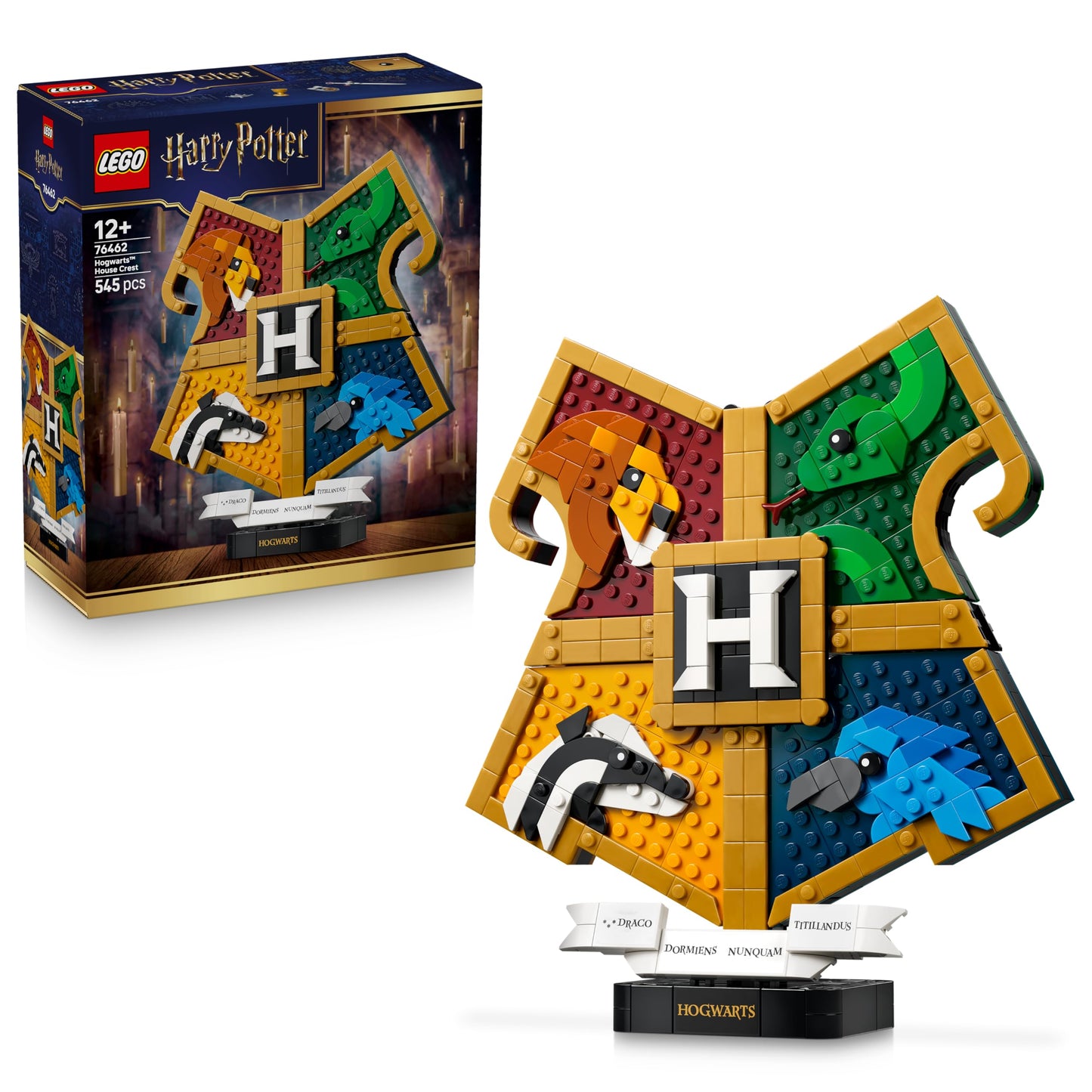 LEGO 76462 Harry Potter Hogwarts House Crest Toy - 3D Wall Art Model