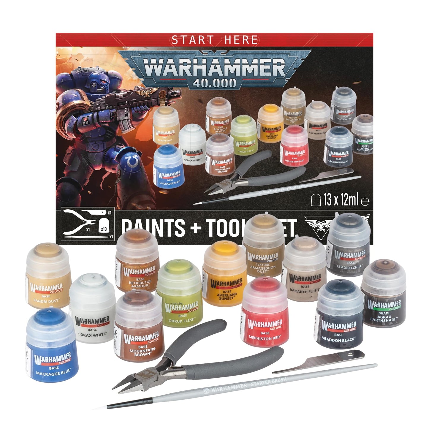 Warhammer 40,000 - Paints + Tools (2026 Edition) - Games Workshop