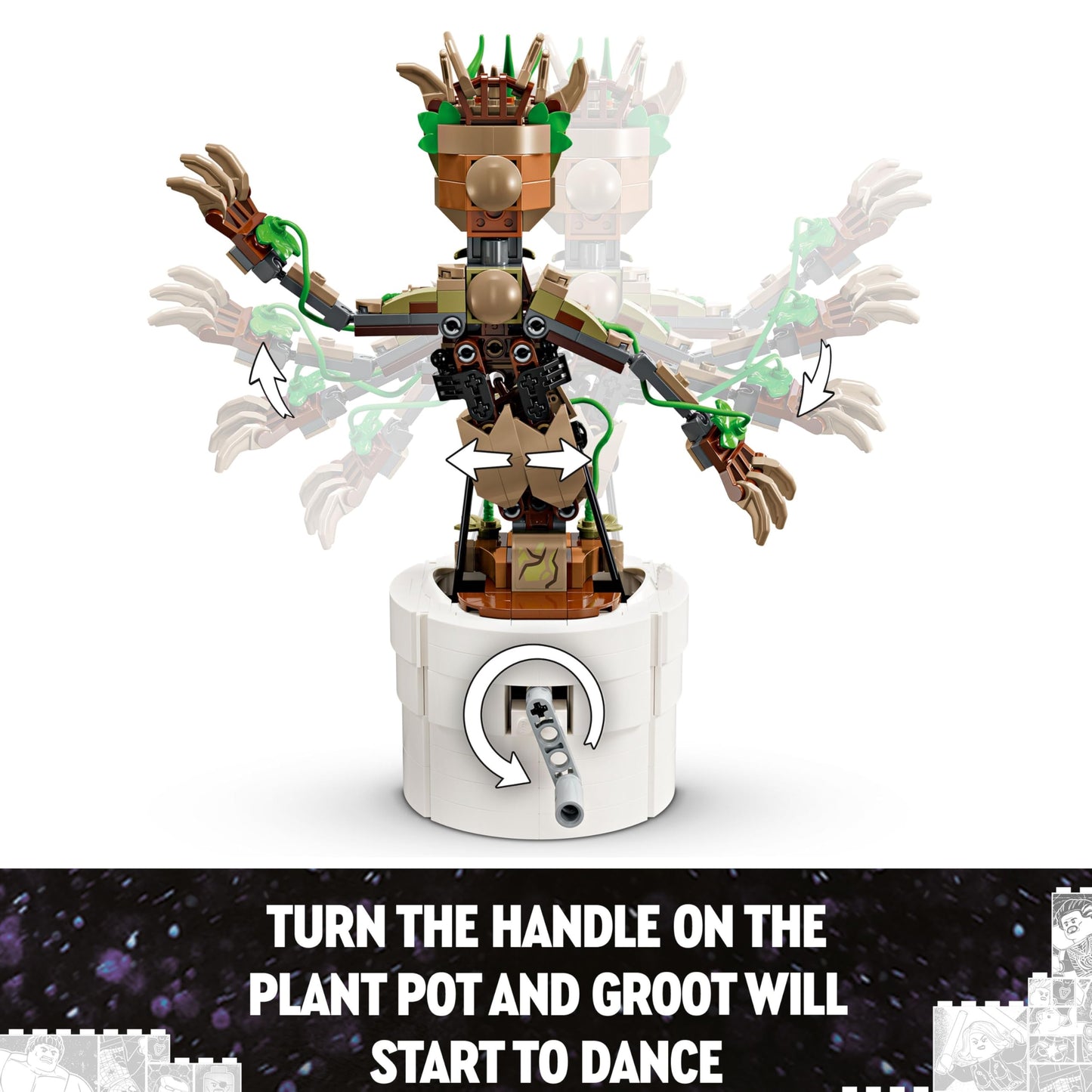 LEGO 76297 Marvel Dancing Groot - Guardians of the Galaxy Character