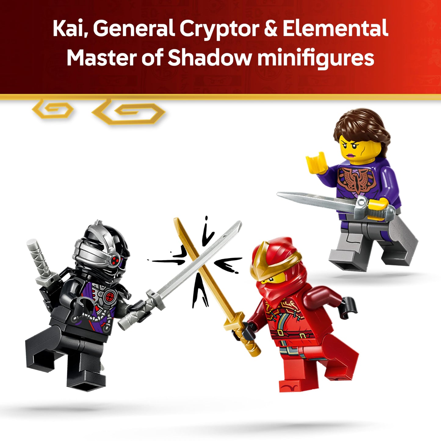LEGO 71867 Ninjago X-1 Ninja Charger 15th Anniversary - Race Car Model Kit w/Motorbike Toy & 3 Minifigures incl. Kai