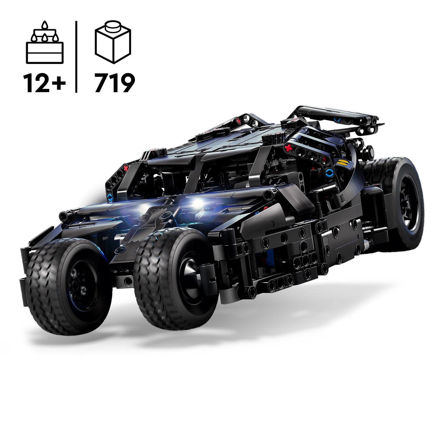 LEGO 42239 Technic Batmobile Tumbler - Remote Control Car Toy - Batman Model Kit with Working Steering & Lights