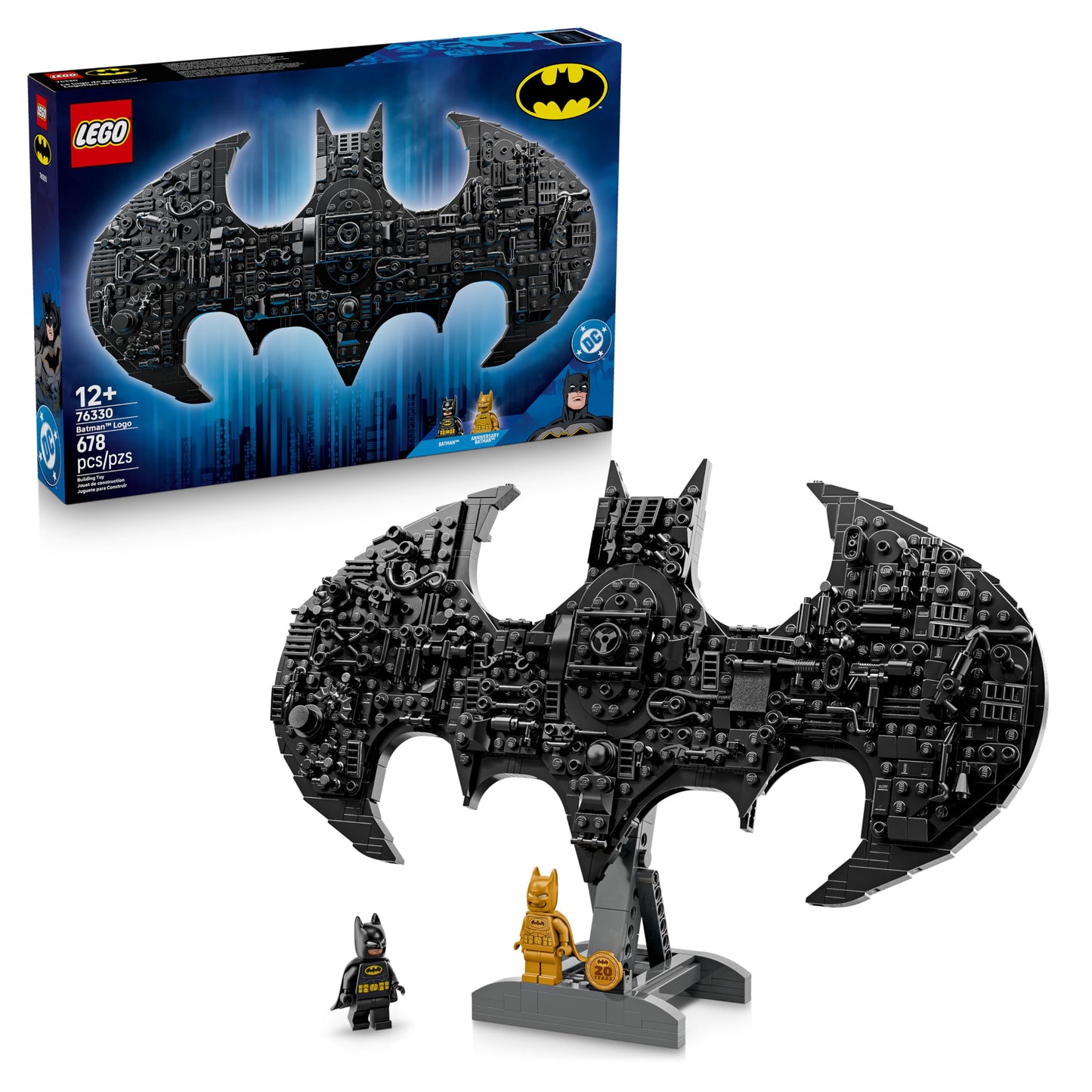 LEGO 76330 DC Batman Logo - with Collectible Minifigures