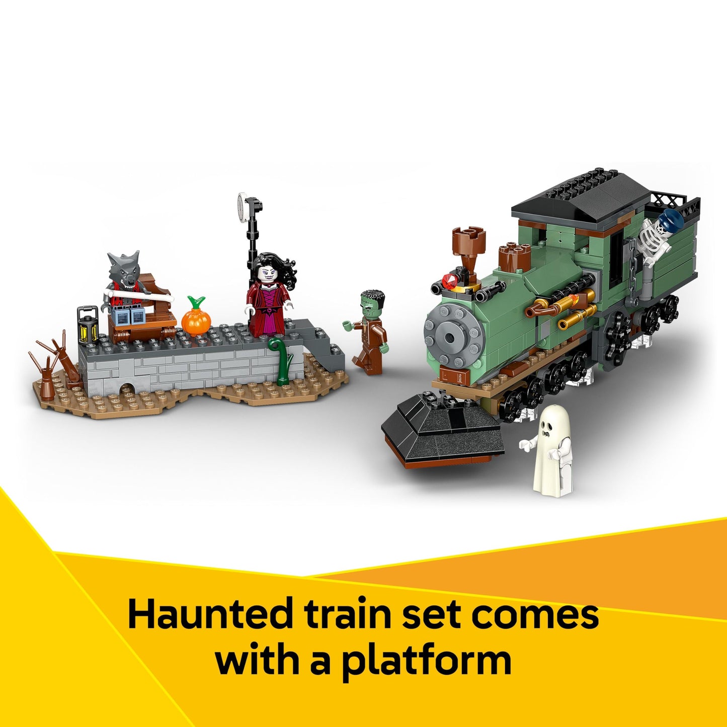 LEGO 31167 Creator 3in1 Haunted Mansion - Toy House Transforms into a Ghost Ship or a Train Set - Incl. 5 Minifigures