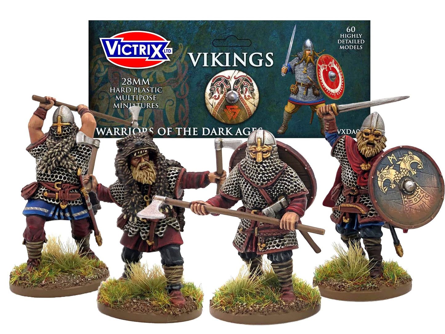 VICTRIX VXDA001 - Vikings - 60 Figures - 28mm Plastic Miniatures - Dark Ages