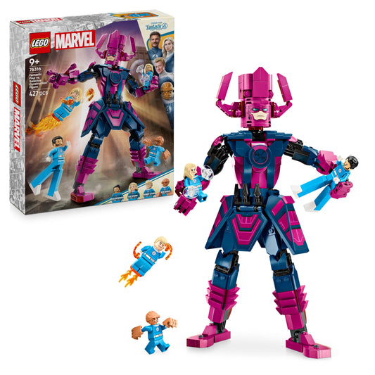 LEGO 76316 Marvel Fantastic Four vs. Galactus Construction Figure - Building Toy with Reed Richards, Invisible Woman, The Thing & Human Torch Minifigures