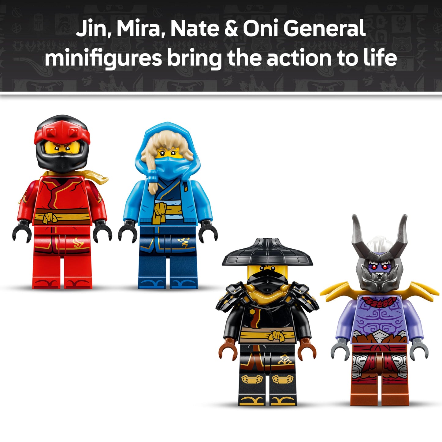 LEGO 71872 NINJAGO Ultra Dragon Battle Toy - 4-Headed Action Figure, Snake & 4 Minifigures w/Katanas