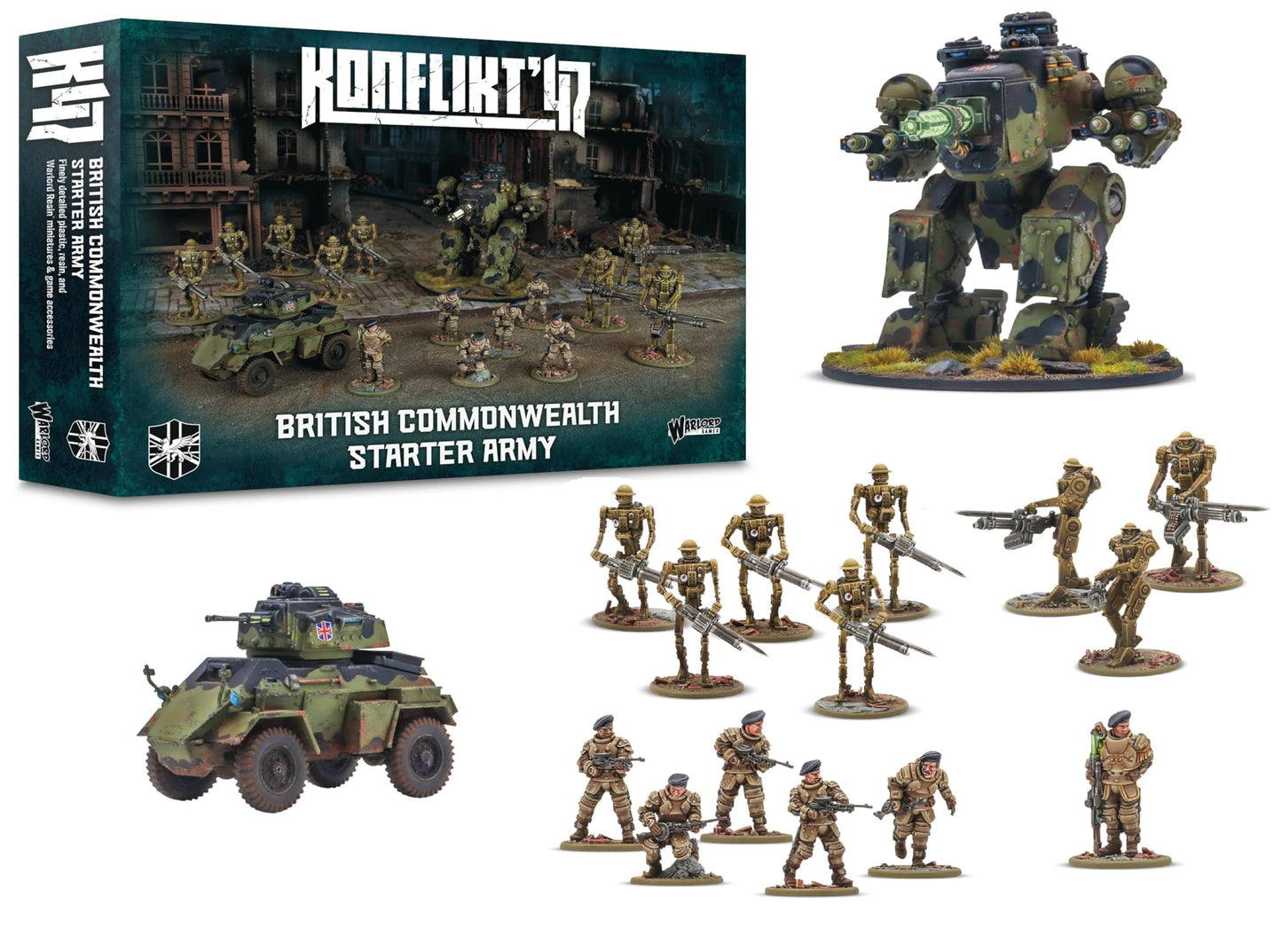 British Commonwealth Starter Army - Konflikt 47 - 28mm Scale - Warlord Games