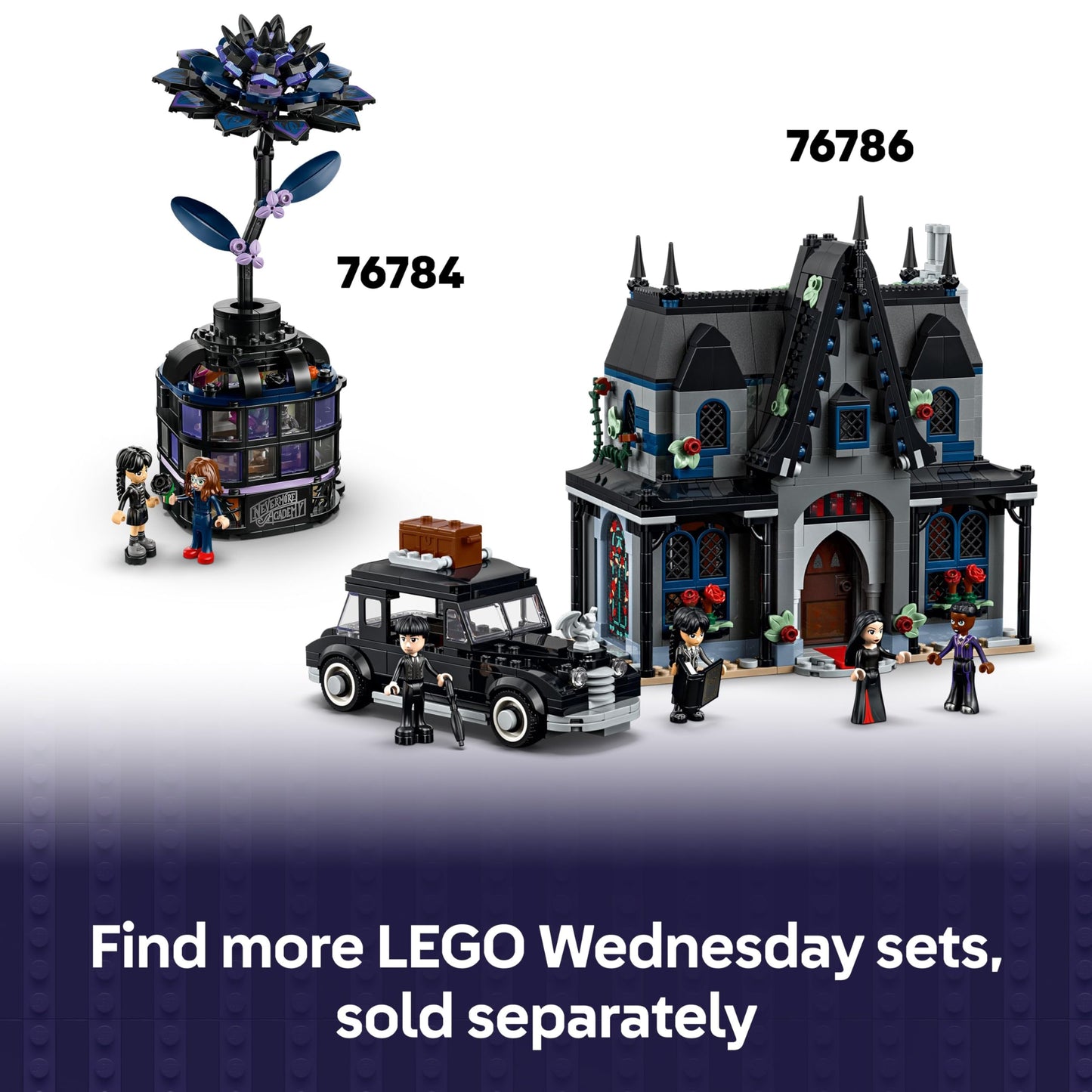 LEGO 76785 Wednesday Thing's Apartment with an Enid Mini Doll and Thing Figure plus Accessories