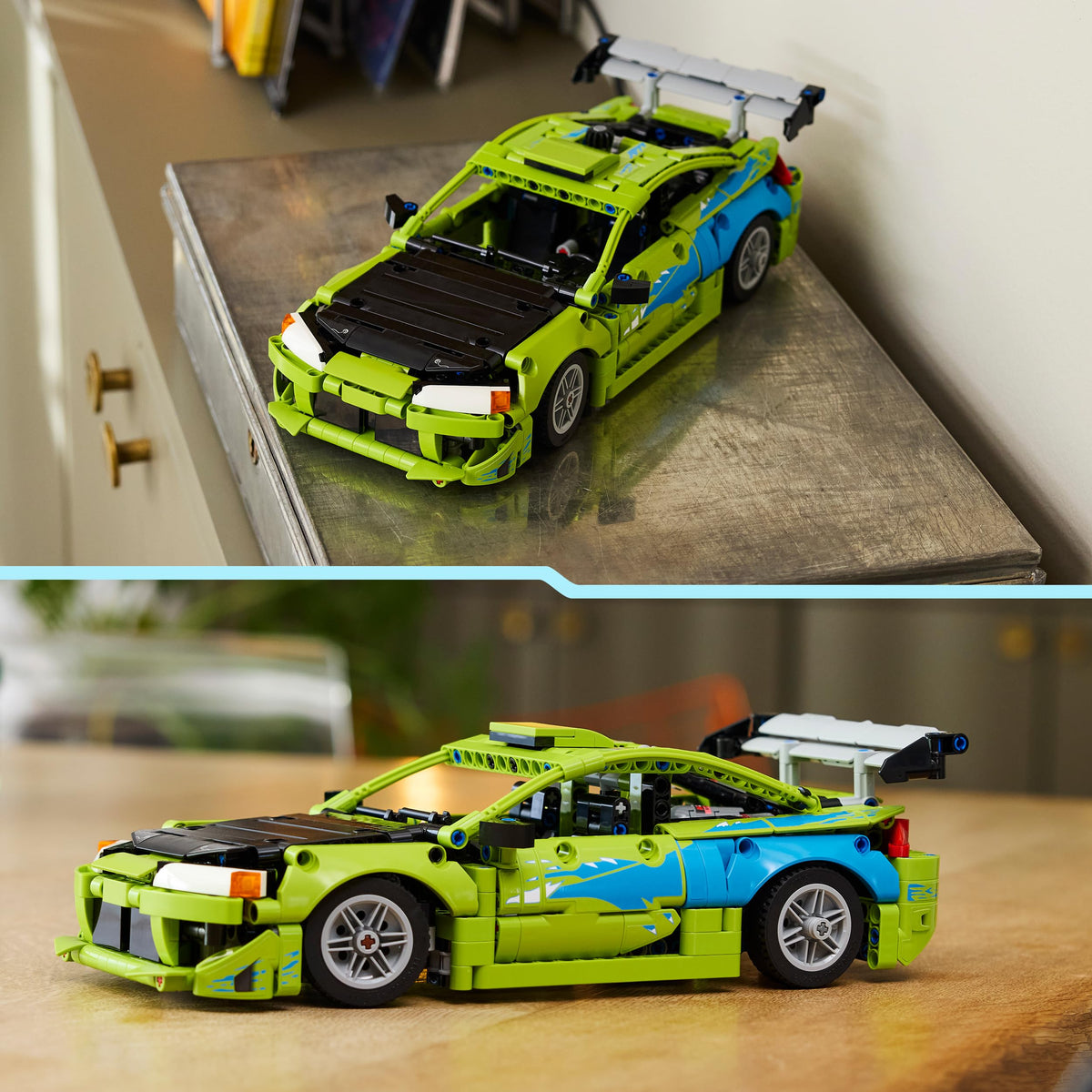 LEGO 42229 Technic Fast and Furious Mitsubishi Eclipse Car Model Kit - Collectible STEM Set incl. Steering & 2 NOS Bottles