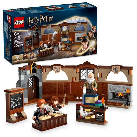 LEGO 76442 Harry Potter Hogwarts Castle : Charms Class Set with 3 Minifigures incl. Hermione Granger & Ron Weasley, Features Wingardium Levitation Function