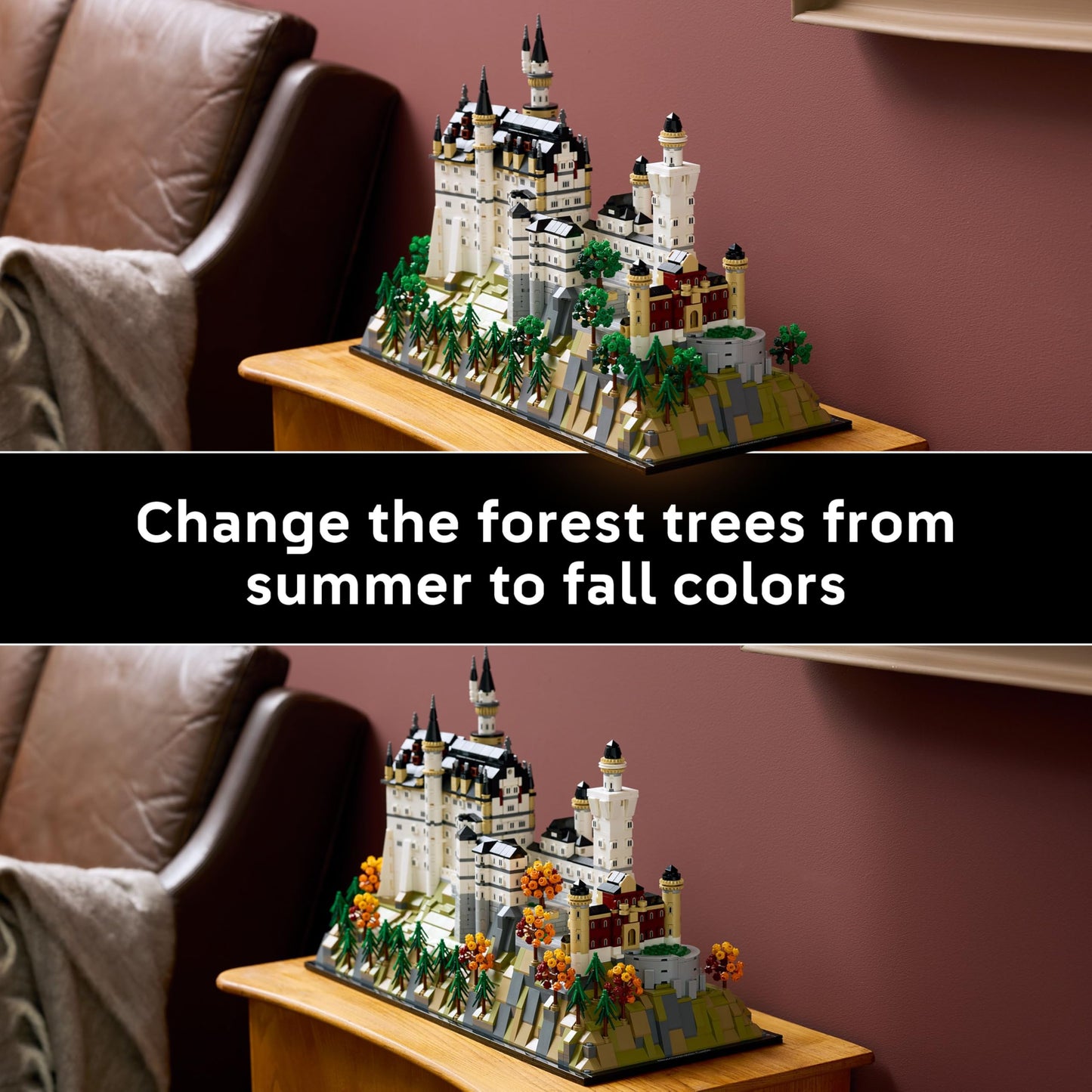 LEGO 21063 Architecture Neuschwanstein Castle - incl. Towers, Courtyards & a Detailed Interior