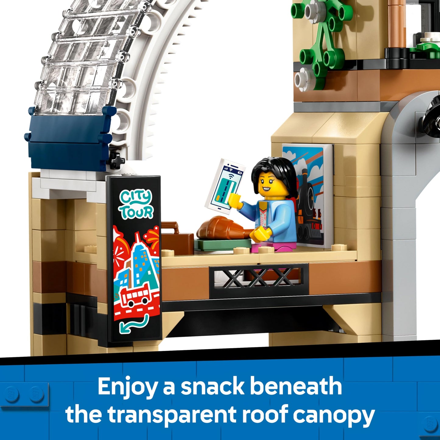 LEGO 60469 City Central Train Station Set - incl. a Maintenance Vehicle Toy, Working Lift, 2 Platforms & a Track Piece, plus 6 Minifigures