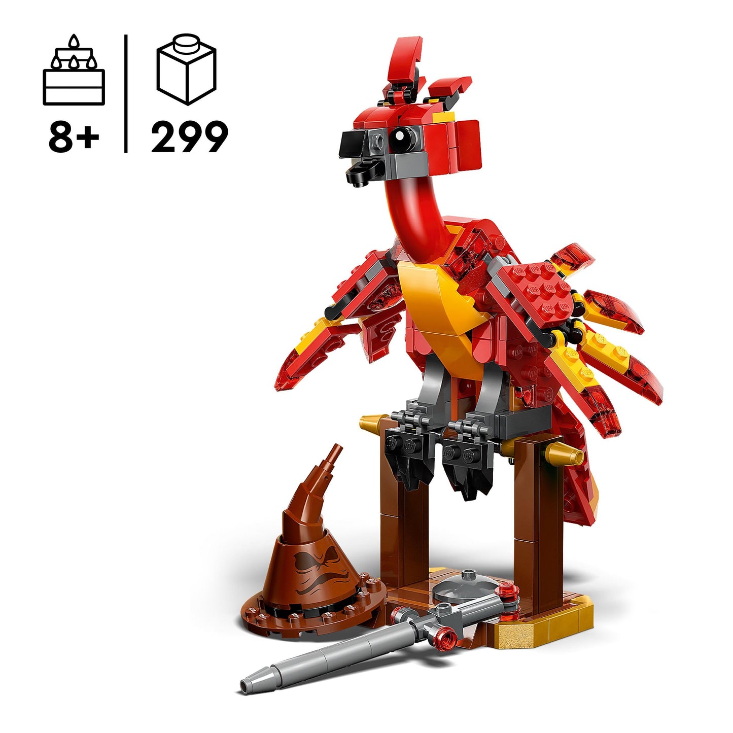 LEGO 76448 Harry Potter Fawkes : Dumbledore’s Phoenix - Incl. Sorting Hat & Sword of Gryffindor