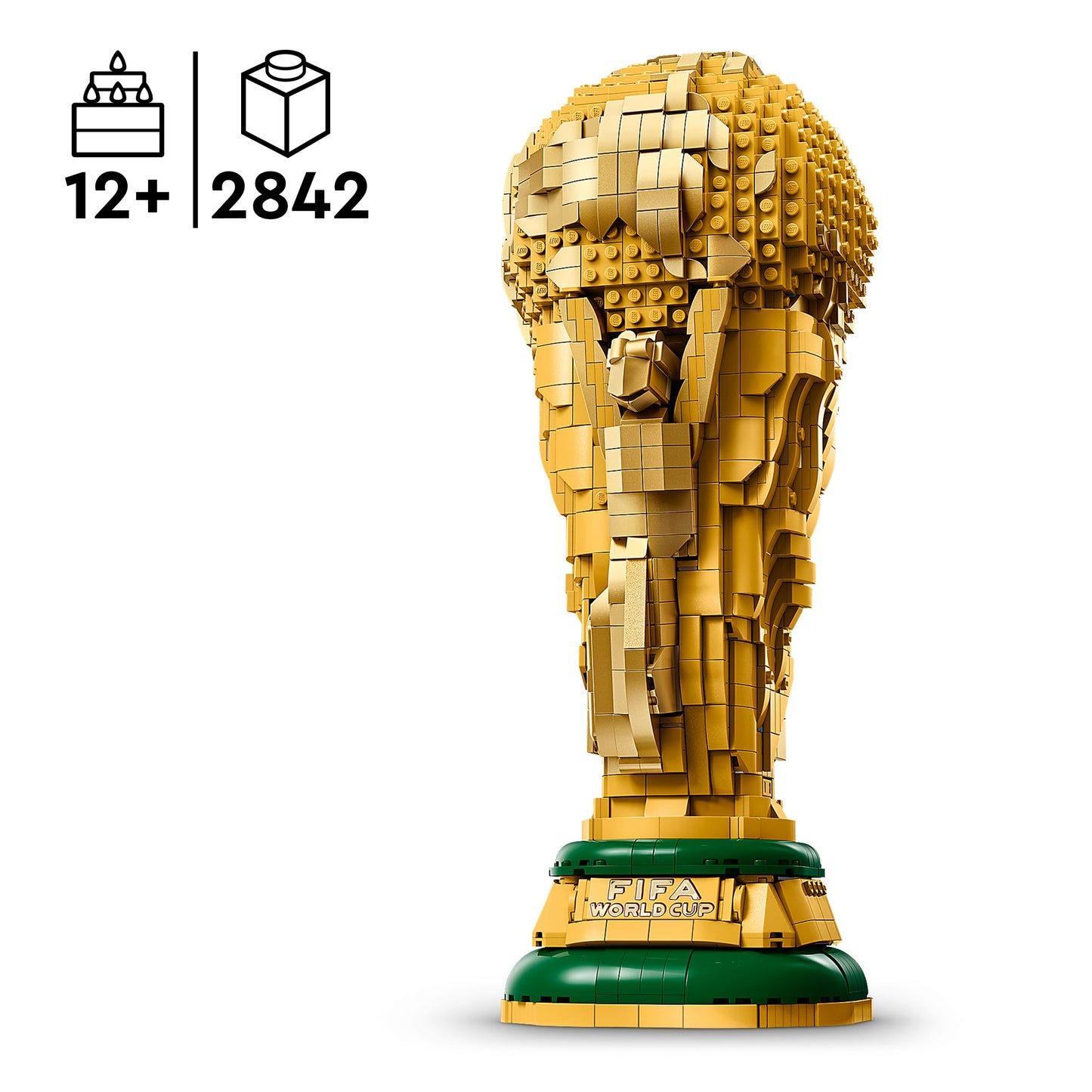 LEGO 43020 Editions FIFA World Cup Official Trophy Toy - 3D DIY Model Kit with Collectible Minifigure