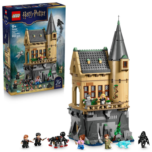 LEGO 76463 Harry Potter Hogwarts Castle : Hospital Wing Toy - DIY Miniature Model Kit with 7 Minifigures incl. Hermione & Ron