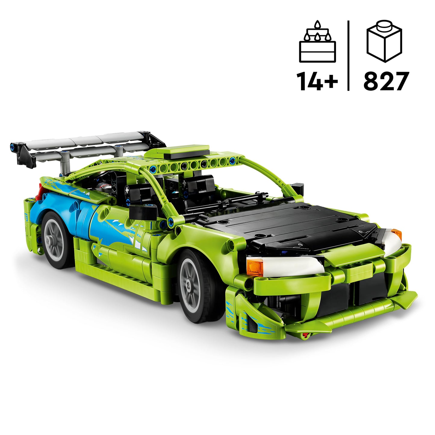 LEGO 42229 Technic Fast and Furious Mitsubishi Eclipse Car Model Kit - Collectible STEM Set incl. Steering & 2 NOS Bottles