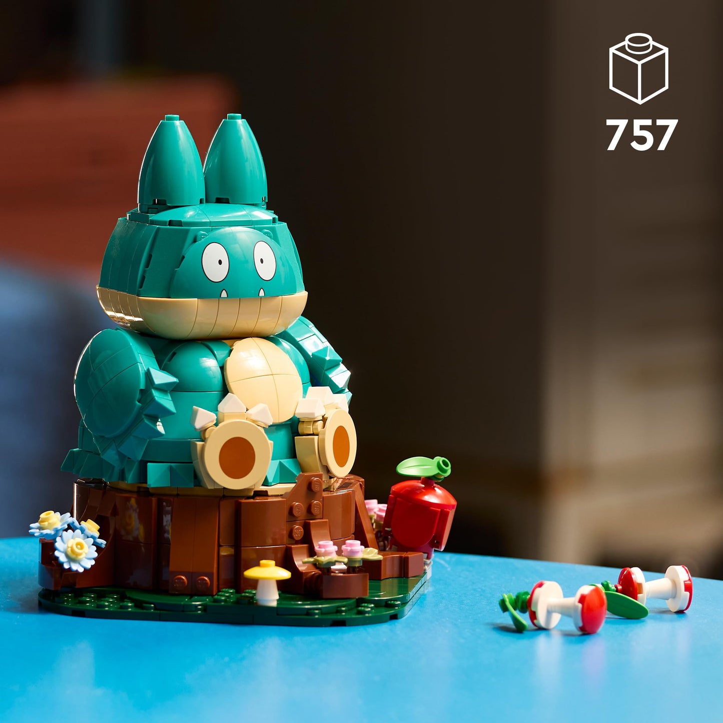 LEGO 72150 Pokémon Munchlax Figure - Building Set for Adults - Anime Model Kit with Posable Limbs & Head