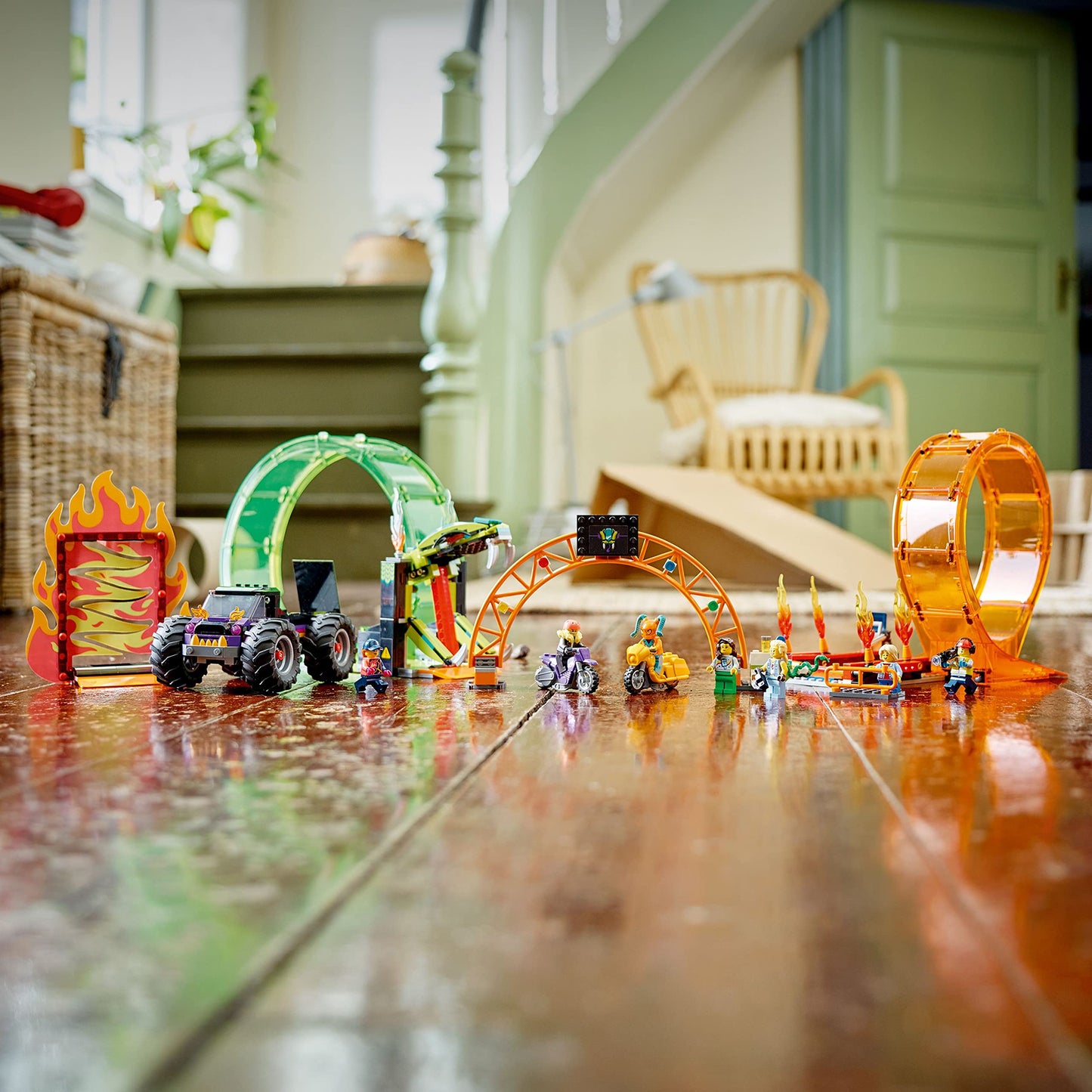 LEGO City Stuntz Double Loop Stunt Arena 60339 Building Toy Set for Boys, Girls, and Kids Ages 7+ (598 Pieces)