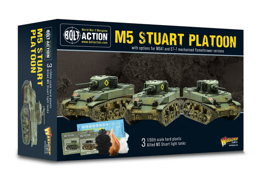 Bolt Action - M5 Stuart Platoon - 28mm Scale - Warlord Games