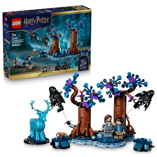 LEGO 76475 Harry Potter Forbidden Forest: Expecto Patronum Toy - Model w/ 2 Dementors, Stag & 2 Minifigures incl. Sirius Black
